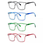 eyekeeper.com 4 Pack Double Color Frame Bifocal Reading Glasses BR2105 Eyeglasses White Smoke 4 Pairs Mix / +1.00,4 Pairs Mix / +1.50,4 Pairs Mix / +2.00,4 Pairs Mix / +2.50,4 Pairs Mix / +3.00