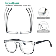 eyekeeper.com 4 Pack Double Color Stylish Frame Bifocal Reading Glasses BR2122 Eyeglasses White Smoke 4 Pairs Mix / +1.00,4 Pairs Mix / +1.50,4 Pairs Mix / +2.00,4 Pairs Mix / +2.50,4 Pairs Mix / +3.00