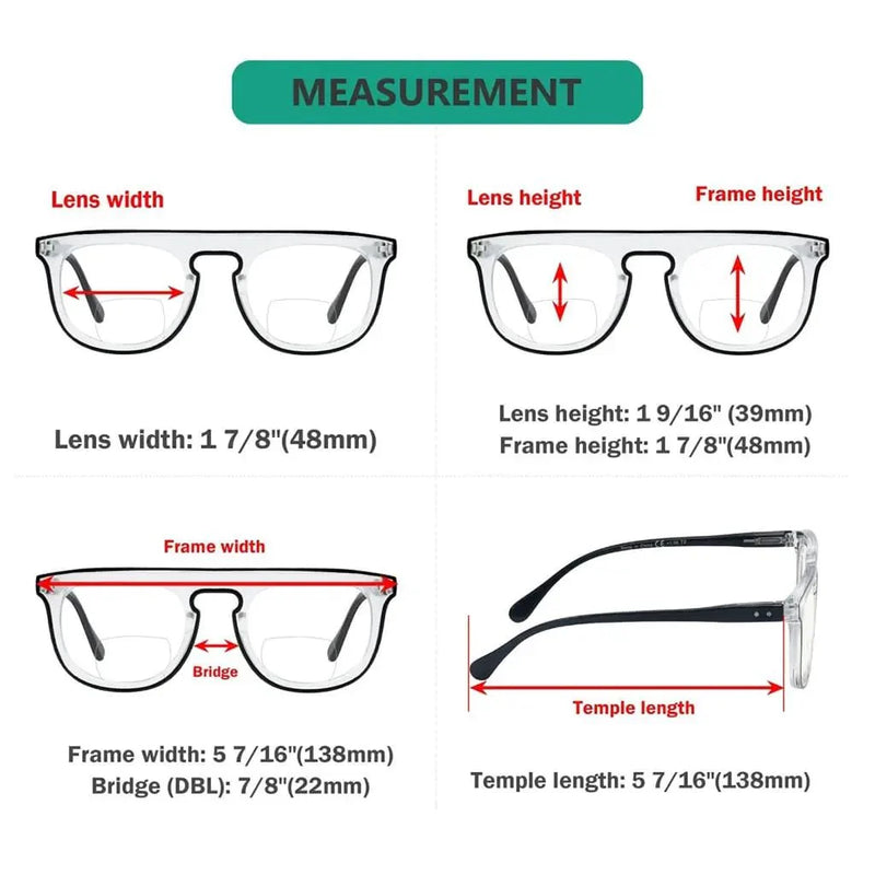 eyekeeper.com 4 Pack Double Color Stylish Frame Bifocal Reading Glasses BR2122 Eyeglasses White Smoke 4 Pairs Mix / +1.00,4 Pairs Mix / +1.50,4 Pairs Mix / +2.00,4 Pairs Mix / +2.50,4 Pairs Mix / +3.00