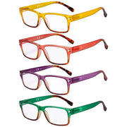 eyekeeper.com 4 Pack Reading Glasses R108D Eyeglasses White Smoke 4 Pairs Mix / +0.50,4 Pairs Mix / +0.75,4 Pairs Mix / +1.00