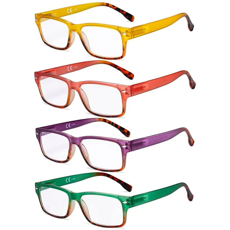 eyekeeper.com 4 Pack Reading Glasses R108D Eyeglasses White Smoke 4 Pairs Mix / +0.50,4 Pairs Mix / +0.75,4 Pairs Mix / +1.00