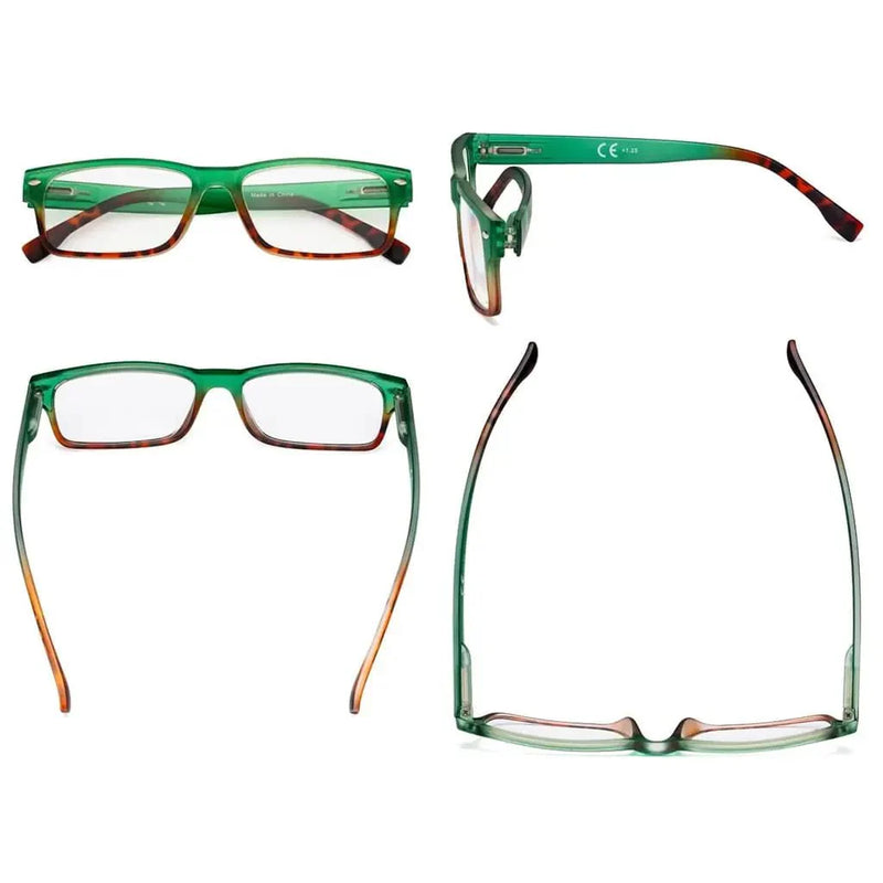 eyekeeper.com 4 Pack Reading Glasses R108D Eyeglasses White Smoke 4 Pairs Mix / +0.50,4 Pairs Mix / +0.75,4 Pairs Mix / +1.00