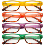 eyekeeper.com 4 Pack Reading Glasses R108D Eyeglasses White Smoke 4 Pairs Mix / +0.50,4 Pairs Mix / +0.75,4 Pairs Mix / +1.00