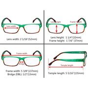 eyekeeper.com 4 Pack Reading Glasses R108D Eyeglasses White Smoke 4 Pairs Mix / +0.50,4 Pairs Mix / +0.75,4 Pairs Mix / +1.00