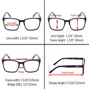 eyekeeper.com 4 Pack Retro Comfort Reading Glasses R898 Eyeglasses White Smoke 4 Pairs Mix / +0.50,4 Pairs Mix / +0.75,4 Pairs Mix / +1.00,4 Pairs Mix / +1.25,4 Pairs Mix / +1.50,4 Pairs Mix / +1.75,4 Pairs Mix / +2.00,4 Pairs Mix / +2.25,4 Pairs Mix / +2.50,4 Pairs Mix / +2.75,4 Pairs Mix / +3.00,4 Pairs Mix / +3.50,4 Pairs Mix / +