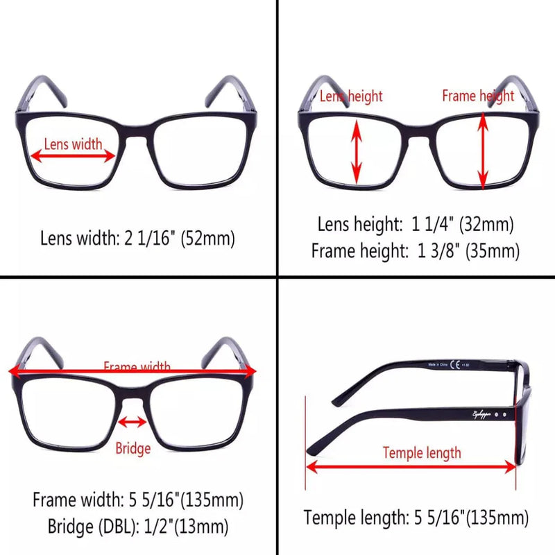 eyekeeper.com 4 Pack Retro Comfort Reading Glasses R898 Eyeglasses White Smoke 4 Pairs Mix / +0.50,4 Pairs Mix / +0.75,4 Pairs Mix / +1.00,4 Pairs Mix / +1.25,4 Pairs Mix / +1.50,4 Pairs Mix / +1.75,4 Pairs Mix / +2.00,4 Pairs Mix / +2.25,4 Pairs Mix / +2.50,4 Pairs Mix / +2.75,4 Pairs Mix / +3.00,4 Pairs Mix / +3.50,4 Pairs Mix / +