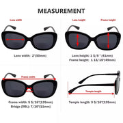 eyekeeper.com 4 Pack Elegant Sleek Pattern Design Bifocal Reading Sunglasses SBR2011 Sunglasses White Smoke 4 Pairs Mix / +1.00,4 Pairs Mix / +1.50,4 Pairs Mix / +3.00,4 Pairs Mix / +3.50
