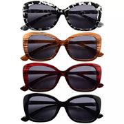 eyekeeper.com 4 Pack Elegant Sleek Pattern Design Bifocal Reading Sunglasses SBR2011 Sunglasses White Smoke 4 Pairs Mix / +1.00,4 Pairs Mix / +1.50,4 Pairs Mix / +3.00,4 Pairs Mix / +3.50