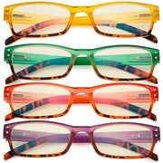 eyekeeper.com 4 Pack Fashion Blue Light Filter Reading Glasses UVR012D Eyeglasses White Smoke 4 Pairs Mix / without magnification,4 Pairs Mix / +0.50,4 Pairs Mix / +0.75,4 Pairs Mix / +1.00,4 Pairs Mix / +1.25,4 Pairs Mix / +1.50,4 Pairs Mix / +1.75,4 Pairs Mix / +2.00,4 Pairs Mix / +2.50,4 Pairs Mix / +3.00