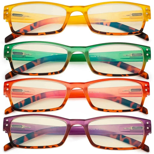 eyekeeper.com 4 Pack Fashion Blue Light Filter Reading Glasses UVR012D Eyeglasses White Smoke 4 Pairs Mix / without magnification,4 Pairs Mix / +0.50,4 Pairs Mix / +0.75,4 Pairs Mix / +1.00,4 Pairs Mix / +1.25,4 Pairs Mix / +1.50,4 Pairs Mix / +1.75,4 Pairs Mix / +2.00,4 Pairs Mix / +2.50,4 Pairs Mix / +3.00