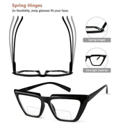 eyekeeper.com 4 Pack Fashion Cat-eye Bifocal Reading Glasses BR2138 Eyeglasses White Smoke 4 Pairs Mix / +1.00,4 Pairs Mix / +1.50,4 Pairs Mix / +2.00,4 Pairs Mix / +2.50,4 Pairs Mix / +3.00,4 Pairs Mix / +3.50