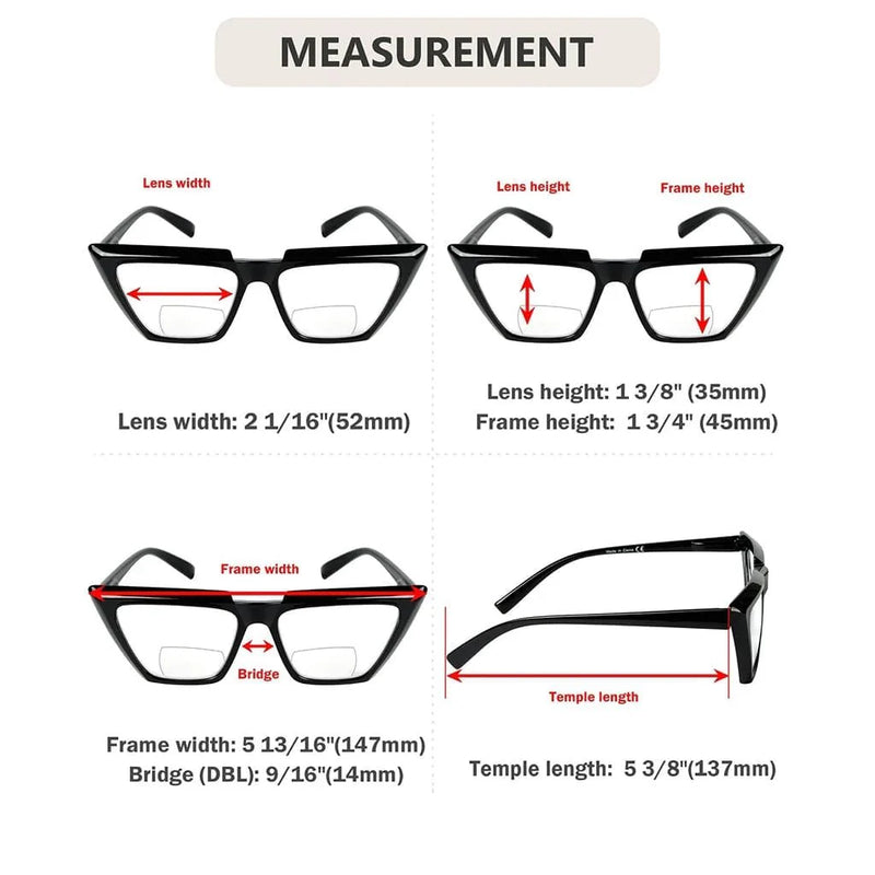 eyekeeper.com 4 Pack Fashion Cat-eye Bifocal Reading Glasses BR2138 Eyeglasses White Smoke 4 Pairs Mix / +1.00,4 Pairs Mix / +1.50,4 Pairs Mix / +2.00,4 Pairs Mix / +2.50,4 Pairs Mix / +3.00,4 Pairs Mix / +3.50
