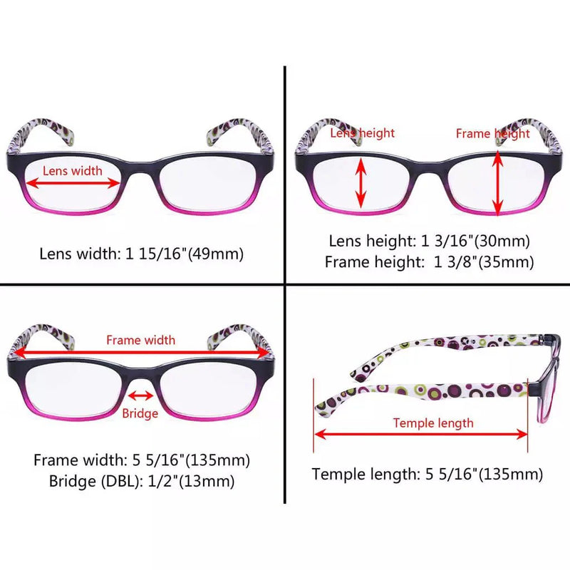 eyekeeper.com 4 Pack Fashion Polka Dots Patterned Reading Glasses R029P Eyeglasses White Smoke 4 Pairs Mix / +0.50,4 Pairs Mix / +0.75,4 Pairs Mix / +1.00,4 Pairs Mix / +1.25,4 Pairs Mix / +1.50,4 Pairs Mix / +1.75,4 Pairs Mix / +2.00,4 Pairs Mix / +2.25,4 Pairs Mix / +2.50,4 Pairs Mix / +3.50,4 Pairs Mix / +4.00