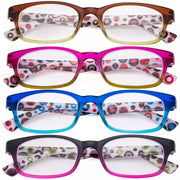 eyekeeper.com 4 Pack Fashion Polka Dots Patterned Reading Glasses R029P Eyeglasses White Smoke 4 Pairs Mix / +0.50,4 Pairs Mix / +0.75,4 Pairs Mix / +1.00,4 Pairs Mix / +1.25,4 Pairs Mix / +1.50,4 Pairs Mix / +1.75,4 Pairs Mix / +2.00,4 Pairs Mix / +2.25,4 Pairs Mix / +2.50,4 Pairs Mix / +3.50,4 Pairs Mix / +4.00