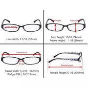 eyekeeper.com 4 Pack Fashion Print Pattern Reading Glasses Small Readers R9104T Eyeglasses White Smoke 4 Pairs Mix / +0.50,4 Pairs Mix / +0.75,4 Pairs Mix / +1.00,4 Pairs Mix / +1.25,4 Pairs Mix / +1.50,4 Pairs Mix / +1.75,4 Pairs Mix / +2.00,4 Pairs Mix / +2.25,4 Pairs Mix / +2.50,4 Pairs Mix / +2.75,4 Pairs Mix / +3.00,4 Pairs Mix / +3.50,4 Pairs Mix / +
