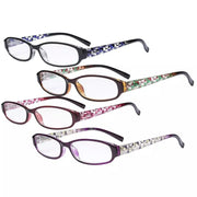 eyekeeper.com 4 Pack Fashion Print Pattern Reading Glasses Small Readers R9104T Eyeglasses White Smoke 4 Pairs Mix / +0.50,4 Pairs Mix / +0.75,4 Pairs Mix / +1.00,4 Pairs Mix / +1.25,4 Pairs Mix / +1.50,4 Pairs Mix / +1.75,4 Pairs Mix / +2.00,4 Pairs Mix / +2.25,4 Pairs Mix / +2.50,4 Pairs Mix / +2.75,4 Pairs Mix / +3.00,4 Pairs Mix / +3.50,4 Pairs Mix / +