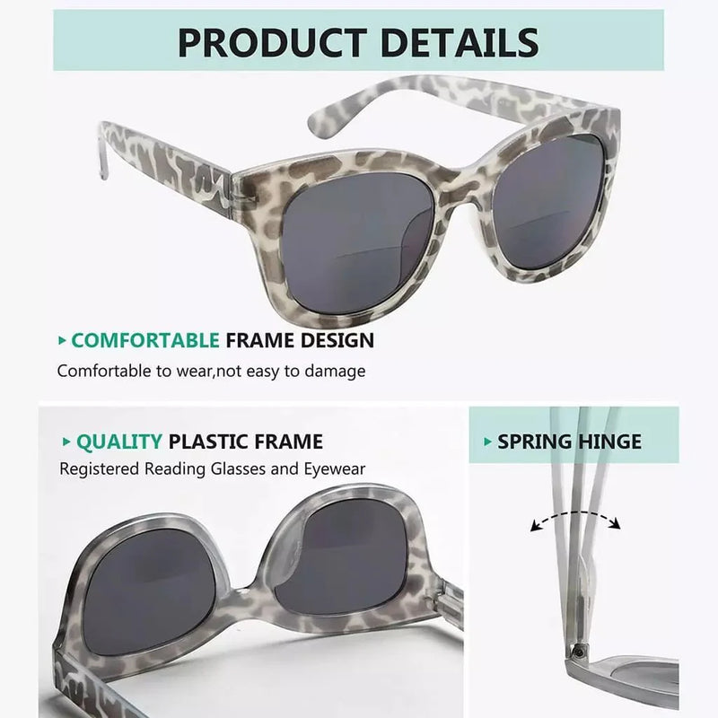 eyekeeper.com 4 Pack Fashionable Bifocal Sunglasses SBR1555 Sunglasses White Smoke 4 Pairs Mix / +1.00,4 Pairs Mix / +1.50,4 Pairs Mix / +2.00,4 Pairs Mix / +2.50