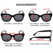 eyekeeper.com 4 Pack Fashionable Bifocal Sunglasses SBR1555 Sunglasses White Smoke 4 Pairs Mix / +1.00,4 Pairs Mix / +1.50,4 Pairs Mix / +2.00,4 Pairs Mix / +2.50