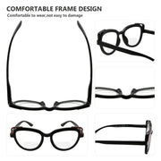 eyekeeper.com 4 Pack Fashionable Cat-eye Bifocal Reading Glasses BR2113 Eyeglasses White Smoke 4 Pairs Mix / +1.00,4 Pairs Mix / +1.50,4 Pairs Mix / +2.00,4 Pairs Mix / +2.50,4 Pairs Mix / +3.00