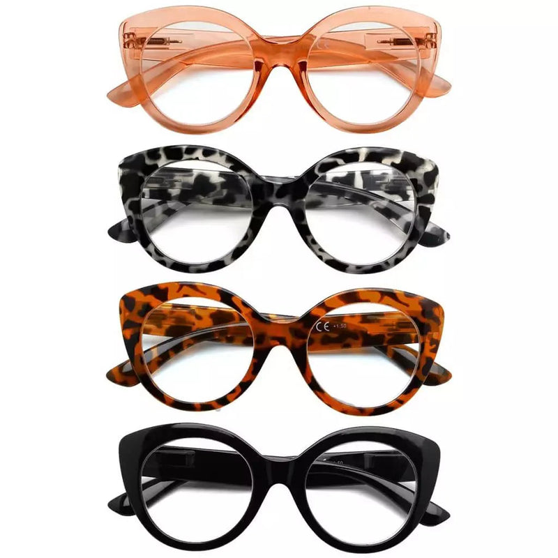 eyekeeper.com 4 Pack Fashionable Cat-eye Reading Glasses R2012 Eyeglasses White Smoke 4 Pairs Mix / without magnification,4 Pairs Mix / +0.50,4 Pairs Mix / +0.75,4 Pairs Mix / +1.00,4 Pairs Mix / +1.25,4 Pairs Mix / +1.50,4 Pairs Mix / +1.75,4 Pairs Mix / +2.00,4 Pairs Mix / +2.25,4 Pairs Mix / +2.50,4 Pairs Mix / +2.75,4 Pairs Mix / +3.00