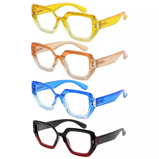 eyekeeper.com 4 Pack Fashionable Reading Glasses Trendy Readers R2026 Eyeglasses White Smoke 4 Pairs Mix / without magnification,4 Pairs Mix / +0.50,4 Pairs Mix / +0.75,4 Pairs Mix / +1.00,4 Pairs Mix / +1.25,4 Pairs Mix / +1.50,4 Pairs Mix / +1.75,4 Pairs Mix / +2.00,4 Pairs Mix / +2.25,4 Pairs Mix / +2.50,4 Pairs Mix / +2.75,4 Pairs Mix / +3.00
