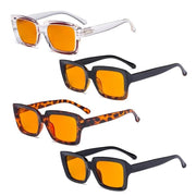 eyekeeper.com 4 Pack Fashionable Thicker Frame Blue Light Blocking Readers DS9107 Eyeglasses White Smoke 4 Pairs Mix / +0.50,4 Pairs Mix / +0.75,4 Pairs Mix / +1.00