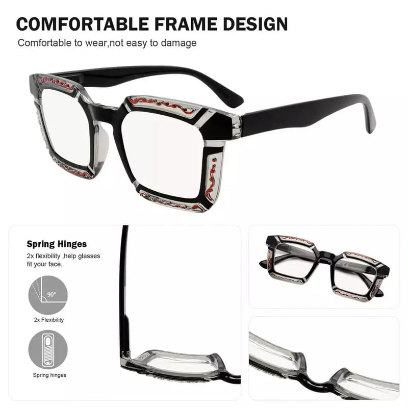 eyekeeper.com 4 Pack Floral Pattern Design Multifocus Readers M2106 Eyeglasses White Smoke 4 Pairs Mix / +1.00,4 Pairs Mix / +1.25,4 Pairs Mix / +1.50,4 Pairs Mix / +1.75,4 Pairs Mix / +2.00,4 Pairs Mix / +2.25,4 Pairs Mix / +2.50,4 Pairs Mix / +3.00,4 Pairs Mix / +3.50