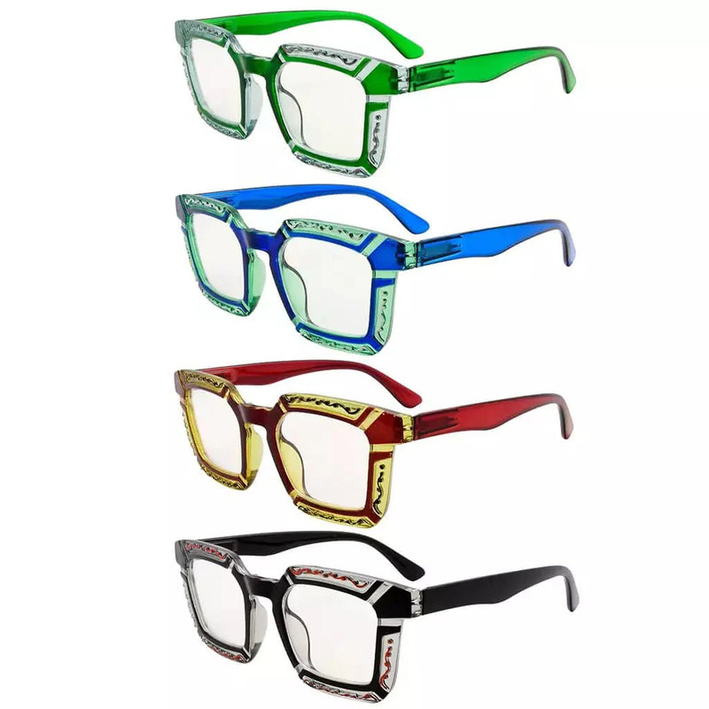 eyekeeper.com 4 Pack Floral Pattern Design Multifocus Readers M2106 Eyeglasses White Smoke 4 Pairs Mix / +1.00,4 Pairs Mix / +1.25,4 Pairs Mix / +1.50,4 Pairs Mix / +1.75,4 Pairs Mix / +2.00,4 Pairs Mix / +2.25,4 Pairs Mix / +2.50,4 Pairs Mix / +3.00,4 Pairs Mix / +3.50