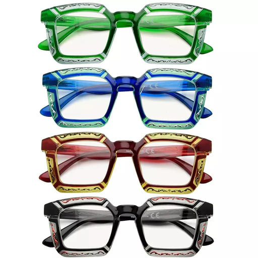 eyekeeper.com 4 Pack Floral Pattern Design Multifocus Readers M2106 Eyeglasses White Smoke 4 Pairs Mix / +1.00,4 Pairs Mix / +1.25,4 Pairs Mix / +1.50,4 Pairs Mix / +1.75,4 Pairs Mix / +2.00,4 Pairs Mix / +2.25,4 Pairs Mix / +2.50,4 Pairs Mix / +3.00,4 Pairs Mix / +3.50