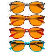 eyekeeper.com 4 Pack Funky Blue Light Blocking Reading Glasses DS9001D Eyeglasses White Smoke 4 Pairs Mix / without magnification,4 Pairs Mix / +0.50,4 Pairs Mix / +0.75,4 Pairs Mix / +1.00,4 Pairs Mix / +1.25,4 Pairs Mix / +1.50,4 Pairs Mix / +1.75,4 Pairs Mix / +2.00,4 Pairs Mix / +2.25,4 Pairs Mix / +2.50,4 Pairs Mix / +3.00