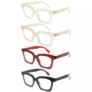 eyekeeper.com 4 Pack Funky Unique Reading Glasses Chic Frosted Readers R2019 Eyeglasses White Smoke 4 Pairs Mix / without magnification,4 Pairs Mix / +0.50,4 Pairs Mix / +0.75,4 Pairs Mix / +1.00,4 Pairs Mix / +1.25,4 Pairs Mix / +1.50,4 Pairs Mix / +1.75,4 Pairs Mix / +2.00,4 Pairs Mix / +2.25,4 Pairs Mix / +2.50,4 Pairs Mix / +2.75,4 Pairs Mix / +3.00
