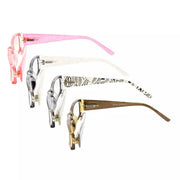 eyekeeper.com 4 Pack Gem Pattern Arms Reading Glasses Rectangular Readers R006-C1-C4 Eyeglasses White Smoke 4 Pairs Mix / +0.50,4 Pairs Mix / +0.75,4 Pairs Mix / +1.00,4 Pairs Mix / +1.25,4 Pairs Mix / +1.50,4 Pairs Mix / +1.75,4 Pairs Mix / +2.00,4 Pairs Mix / +2.25,4 Pairs Mix / +2.50,4 Pairs Mix / +2.75,4 Pairs Mix / +3.00,4 Pairs Mix / +3.50,4 Pairs Mix / +