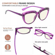 eyekeeper.com 4 Pack Half Moon Blue Light Reading Glasses UV2018 Eyeglasses White Smoke 4 Pairs Mix / without magnification,4 Pairs Mix / +0.50,4 Pairs Mix / +0.75,4 Pairs Mix / +1.00,4 Pairs Mix / +1.25,4 Pairs Mix / +1.50,4 Pairs Mix / +1.75,4 Pairs Mix / +2.00,4 Pairs Mix / +2.50,4 Pairs Mix / +3.00