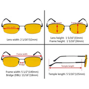 eyekeeper.com 4 Pack Half-rim Blue Light Blocking Reading Glasses HP1704 Eyeglasses White Smoke 4 Pairs Mix / without magnification,4 Pairs Mix / +0.50,4 Pairs Mix / +0.75,4 Pairs Mix / +1.00,4 Pairs Mix / +1.25,4 Pairs Mix / +2.00,4 Pairs Mix / +3.00