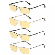 eyekeeper.com 4 Pack Half-rim Blue Light Blocking Reading Glasses HPCG1614 Eyeglasses White Smoke 4 Pairs Mix / +0.50,4 Pairs Mix / +0.75,4 Pairs Mix / +1.00,4 Pairs Mix / +2.00,4 Pairs Mix / +2.50,4 Pairs Mix / +3.00
