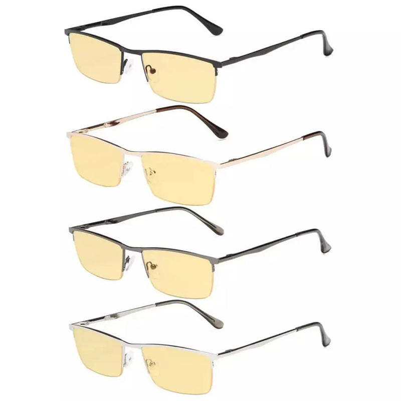 eyekeeper.com 4 Pack Half-rim Blue Light Blocking Reading Glasses HPCG1614 Eyeglasses White Smoke 4 Pairs Mix / +0.50,4 Pairs Mix / +0.75,4 Pairs Mix / +1.00,4 Pairs Mix / +2.00,4 Pairs Mix / +2.50,4 Pairs Mix / +3.00