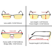 eyekeeper.com 4 Pack Half-Rim Blue Light Blocking Reading Glasses TMCG1614 Eyeglasses White Smoke 4 Pairs Mix / without magnification,4 Pairs Mix / +0.50,4 Pairs Mix / +0.75,4 Pairs Mix / +1.00,4 Pairs Mix / +2.50,4 Pairs Mix / +2.75,4 Pairs Mix / +3.00,4 Pairs Mix / +3.50,4 Pairs Mix / +4.00