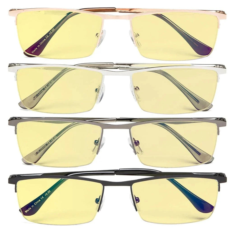 eyekeeper.com 4 Pack Half-Rim Blue Light Blocking Reading Glasses TMCG1614 Eyeglasses White Smoke 4 Pairs Mix / without magnification,4 Pairs Mix / +0.50,4 Pairs Mix / +0.75,4 Pairs Mix / +1.00,4 Pairs Mix / +2.50,4 Pairs Mix / +2.75,4 Pairs Mix / +3.00,4 Pairs Mix / +3.50,4 Pairs Mix / +4.00