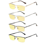 eyekeeper.com 4 Pack Half-Rim Blue Light Blocking Reading Glasses TMCG1614 Eyeglasses White Smoke 4 Pairs Mix / without magnification,4 Pairs Mix / +0.50,4 Pairs Mix / +0.75,4 Pairs Mix / +1.00,4 Pairs Mix / +2.50,4 Pairs Mix / +2.75,4 Pairs Mix / +3.00,4 Pairs Mix / +3.50,4 Pairs Mix / +4.00