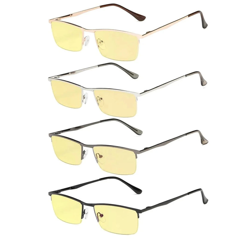 eyekeeper.com 4 Pack Half-Rim Blue Light Blocking Reading Glasses TMCG1614 Eyeglasses White Smoke 4 Pairs Mix / without magnification,4 Pairs Mix / +0.50,4 Pairs Mix / +0.75,4 Pairs Mix / +1.00,4 Pairs Mix / +2.50,4 Pairs Mix / +2.75,4 Pairs Mix / +3.00,4 Pairs Mix / +3.50,4 Pairs Mix / +4.00