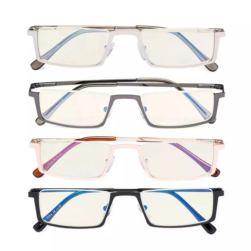 eyekeeper.com 4 Pack Half-rim Blue Light Filter Readers UVR1613 Eyeglasses White Smoke 4 Pairs Mix / without magnification,4 Pairs Mix / +0.50,4 Pairs Mix / +0.75,4 Pairs Mix / +1.00,4 Pairs Mix / +1.25,4 Pairs Mix / +1.50,4 Pairs Mix / +1.75,4 Pairs Mix / +2.00,4 Pairs Mix / +2.25,4 Pairs Mix / +2.50,4 Pairs Mix / +2.75,4 Pairs Mix / +3.00