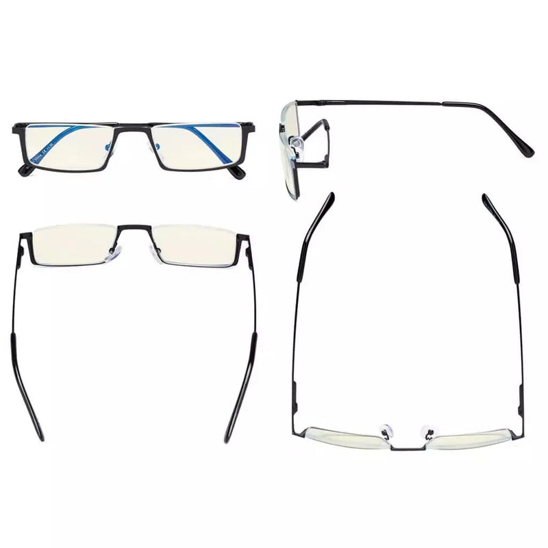 eyekeeper.com 4 Pack Half-rim Blue Light Filter Readers UVR1613 Eyeglasses White Smoke 4 Pairs Mix / without magnification,4 Pairs Mix / +0.50,4 Pairs Mix / +0.75,4 Pairs Mix / +1.00,4 Pairs Mix / +1.25,4 Pairs Mix / +1.50,4 Pairs Mix / +1.75,4 Pairs Mix / +2.00,4 Pairs Mix / +2.25,4 Pairs Mix / +2.50,4 Pairs Mix / +2.75,4 Pairs Mix / +3.00