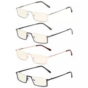 eyekeeper.com 4 Pack Half-rim Blue Light Filter Readers UVR1613 Eyeglasses White Smoke 4 Pairs Mix / without magnification,4 Pairs Mix / +0.50,4 Pairs Mix / +0.75,4 Pairs Mix / +1.00,4 Pairs Mix / +1.25,4 Pairs Mix / +1.50,4 Pairs Mix / +1.75,4 Pairs Mix / +2.00,4 Pairs Mix / +2.25,4 Pairs Mix / +2.50,4 Pairs Mix / +2.75,4 Pairs Mix / +3.00