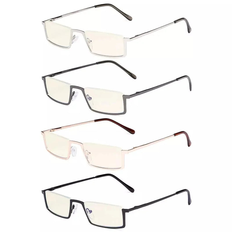 eyekeeper.com 4 Pack Half-rim Blue Light Filter Readers UVR1613 Eyeglasses White Smoke 4 Pairs Mix / without magnification,4 Pairs Mix / +0.50,4 Pairs Mix / +0.75,4 Pairs Mix / +1.00,4 Pairs Mix / +1.25,4 Pairs Mix / +1.50,4 Pairs Mix / +1.75,4 Pairs Mix / +2.00,4 Pairs Mix / +2.25,4 Pairs Mix / +2.50,4 Pairs Mix / +2.75,4 Pairs Mix / +3.00