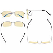 eyekeeper.com 4 Pack Half-rim Metal Blue Light Blocking Readears TMCG1702 Eyeglasses White Smoke 4 Pairs Mix / without magnification,4 Pairs Mix / +0.50,4 Pairs Mix / +0.75,4 Pairs Mix / +1.00,4 Pairs Mix / +1.25,4 Pairs Mix / +1.50,4 Pairs Mix / +1.75,4 Pairs Mix / +2.00,4 Pairs Mix / +2.50,4 Pairs Mix / +3.00,4 Pairs Mix / +3.50