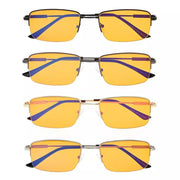 eyekeeper.com 4 Pack Half Rim Metal Blue Light Blocking Readers DS1702 Eyeglasses White Smoke 4 Pairs Mix / without magnification,4 Pairs Mix / +0.50,4 Pairs Mix / +0.75,4 Pairs Mix / +1.00,4 Pairs Mix / +1.25,4 Pairs Mix / +1.50,4 Pairs Mix / +1.75,4 Pairs Mix / +2.00