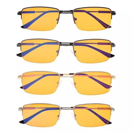 eyekeeper.com 4 Pack Half Rim Metal Blue Light Blocking Readers DS1702 Eyeglasses White Smoke 4 Pairs Mix / without magnification,4 Pairs Mix / +0.50,4 Pairs Mix / +0.75,4 Pairs Mix / +1.00,4 Pairs Mix / +1.25,4 Pairs Mix / +1.50,4 Pairs Mix / +1.75,4 Pairs Mix / +2.00