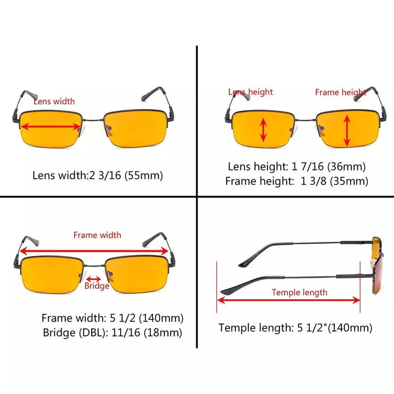 eyekeeper.com 4 Pack Half Rim Metal Blue Light Blocking Readers DS1702 Eyeglasses White Smoke 4 Pairs Mix / without magnification,4 Pairs Mix / +0.50,4 Pairs Mix / +0.75,4 Pairs Mix / +1.00,4 Pairs Mix / +1.25,4 Pairs Mix / +1.50,4 Pairs Mix / +1.75,4 Pairs Mix / +2.00