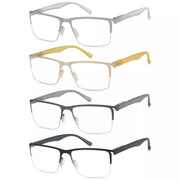 eyekeeper.com 4 Pack Half-rim Reading Glasses Lightweight Metal Readers R2201 Eyeglasses White Smoke 4 Pairs Mix / +0.50,4 Pairs Mix / +1.00,4 Pairs Mix / +1.25,4 Pairs Mix / +1.50,4 Pairs Mix / +1.75,4 Pairs Mix / +2.00,4 Pairs Mix / +2.25,4 Pairs Mix / +2.50,4 Pairs Mix / +2.75,4 Pairs Mix / +3.00,4 Pairs Mix / +3.25,4 Pairs Mix / +3.50,4 Pairs Mix / +