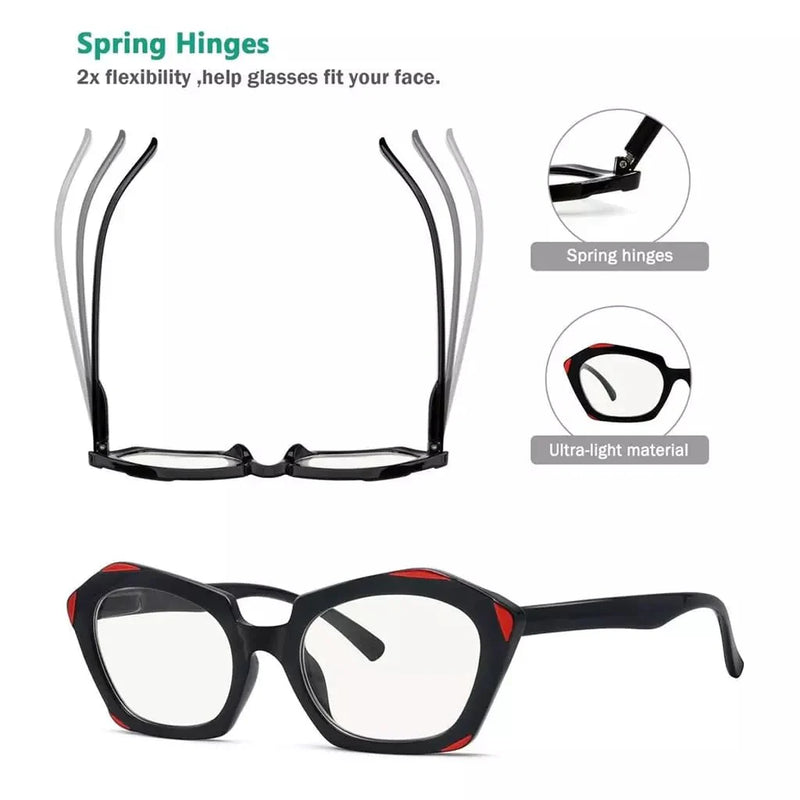 eyekeeper.com 4 Pack Hexagon Progressive Multifocal Reading Glasses M2129 Eyeglasses White Smoke 4 Pairs Mix / +1.00,4 Pairs Mix / +1.25,4 Pairs Mix / +1.50,4 Pairs Mix / +1.75,4 Pairs Mix / +2.00,4 Pairs Mix / +2.25,4 Pairs Mix / +2.50,4 Pairs Mix / +3.00,4 Pairs Mix / +3.50